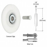 CRL WREPK7N Nylon Concave Edge Replacement Wheel - 2" x 1/8"