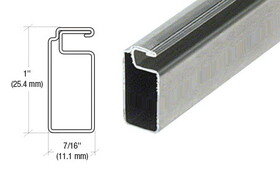 CRL 1" x 7/16" Roll Formed Aluminum Screen Frame - 144"