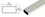 CRL WSSB58W White 5/8" x 5/16" Roll Formed Aluminum Spreader Bar