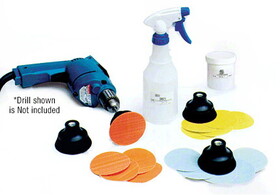 CRL 3M&#174; Trizact&#174; Scratch Removal Starter Kit for Glass Uses 3" Discs