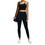 TOPTIE Yoga Tank Tops Padded Sports Bra, Women Workout Camisole Running Crop Top (Black)