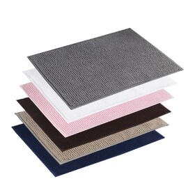 Aspire Chenille Floor Mat, Water-Absorbent Non-Slip Bath Mat for Bathroom Solid Microfiber Rug