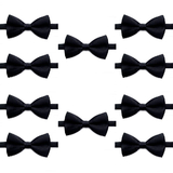 TOPTIE Wholesale 10 Pcs Bowtie, Men's Formal Bow Tie Satin Banded Bow Tie