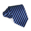 TOPTIE Men's Black Stripe Woven Tie 3.2" Inch Necktie Tie - Various Colors