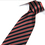 TOPTIE Men's Black Stripe Woven Tie 3.2" Inch Necktie Tie - Various Colors