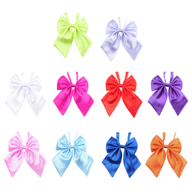 TopTie Women Bow Ties Solid Color Bowknot Neckwear 10pc Mixed Lot