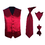 TopTie Men's 4 Pcs Formal Vest, Bowtie, Neck tie, Pocket Square Set