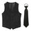 TopTie Boy's 4 Button Formal Suit Tuxedo Vest Necktie Set