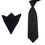 TopTie Men's 3-Piece Formal Vest Necktie Pocket Square Set