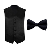 TopTie Tuxedo Wedding Dress Vest & Bow Tie Set For Men