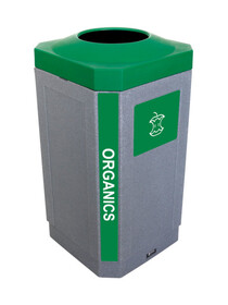 Busch Systems 104453 OCTO - Single - Kit - Indoor - Organics - Full - Greystone-Green