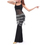 BellyLady Women Belly Dance Hip Scarf, Silver Coins Belly Dancer Costume Skirt