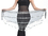 BellyLady Women Belly Dance Hip Scarf, Silver Coins Belly Dancer Costume Skirt