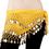 BellyLady Chiffon Dangling Gold Coins Belly Dance Hip Scarf