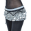 BellyLady Multi-Row Belly Dance Hip scarf, Silver Coins Belly Dancing Skirt