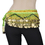 BellyLady Multi-Row Belly Dance Hip scarf, Silver Coins Belly Dance Belt