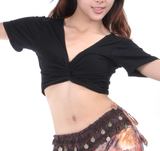 BellyLady Belly Dance Short Sleeved Wrap Top