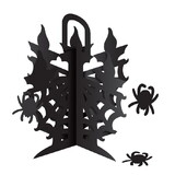 Beistle 00029 3-D Candelabra Centerpiece, 3 spiders included; assembly required, 11½