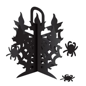 Beistle 00029 3-D Candelabra Centerpiece, 3 spiders included; assembly required, 11&#189;"