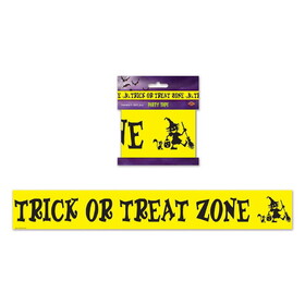 Beistle 00120 Trick Or Treat Zone Party Tape, all-weather, 3" x 20'
