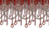 Beistle 00126 Bloody Chains & Hooks Backdrop, insta-theme, 4' x 30'