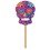 Beistle 00140 Day Of The Dead Yard Sign, attached to 24 pine stake, 11&#189;" x 9&#189;"