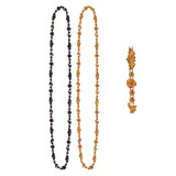 Beistle 00147 Halloween Beads, asstd orange & black, 36