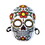 Beistle 00338 Day Of The Dead Mask, elastic attached