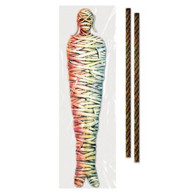 Beistle 00366 Mummy Tree Wrap Decoration, all-weather; 2 plastic ties included, 15&#189;" x 5'