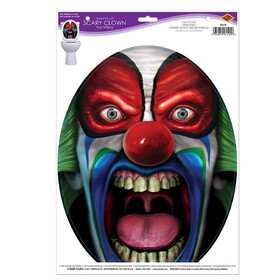 Beistle 00378 Under The Lid Scary Clown Peel 'N Place, 12" x 17" Sh