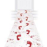 Beistle 00387 Bloody Footprints Runner, prtd runner w/double-sided tape; indoor & outdoor use, 24