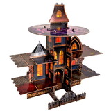 Beistle 00493 Haunted House Cupcake Stand, assembly required, 17½