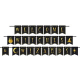 Beistle 00538 Foil Welcome Witches & Wizards Streamer, assembly required, 6