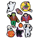 Beistle 00853 Halloween Character Stickers, 4¾