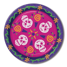 Beistle 00939 Day Of The Dead Plates, 9"