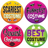 Beistle 00942 Halloween Costume Buttons, 2
