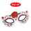 Beistle 00951 Day Of The Dead Half Masks, elastic attached, 7&#189;"-8"