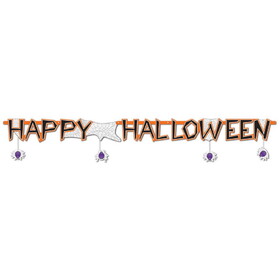 Beistle 01023 Happy Halloween Streamer, 10" x 6'