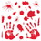 Beistle 01035 Bloody Handprint Clings, 12" x 17" Sh