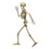 Beistle 01194 Profile Pete Jointed Skeleton, prtd 2 sides, 3' 1"