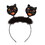 Beistle 01250 Vintage Halloween Cat Boppers, attached to snap-on headband, Price/1/Card