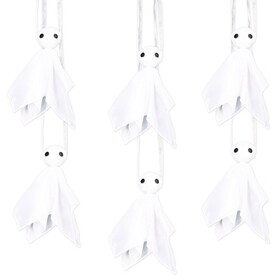Beistle 01255 Fabric Hanging Ghosts, 24 ribbon for hanging attached, 8&#189;"