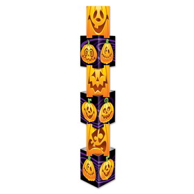 Beistle 01274 Jack-O-Lantern Column, 6 individual sections create 1-5' 7&#188; column; assembly required, 5' 7&#188;" x 12"