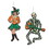 Beistle 01458 Vintage Halloween Jointed GoGo Dancers, 14" & 14&#189;"
