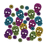 Beistle 01461 Day Of The Dead Deluxe Sparkle Confetti, multi-color