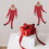 Beistle 20059 Vintage Christmas Santa Tissue Dancers, 21", Price/2/Package