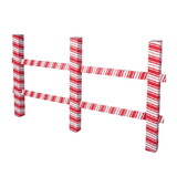 Beistle 20135 3-D Candy Cane Fence Prop, assembly required, 3' 8