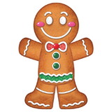 Beistle 20137 Jointed Gingerbread Man, 3'
