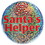 Beistle 20153 Santa's Helper Button, lazer etched, 3&#189;", Price/1/Card