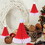 Beistle 20263 Tissue Santa Hats, 2-5&#188;" & 1-11&#190;", Price/3/Package